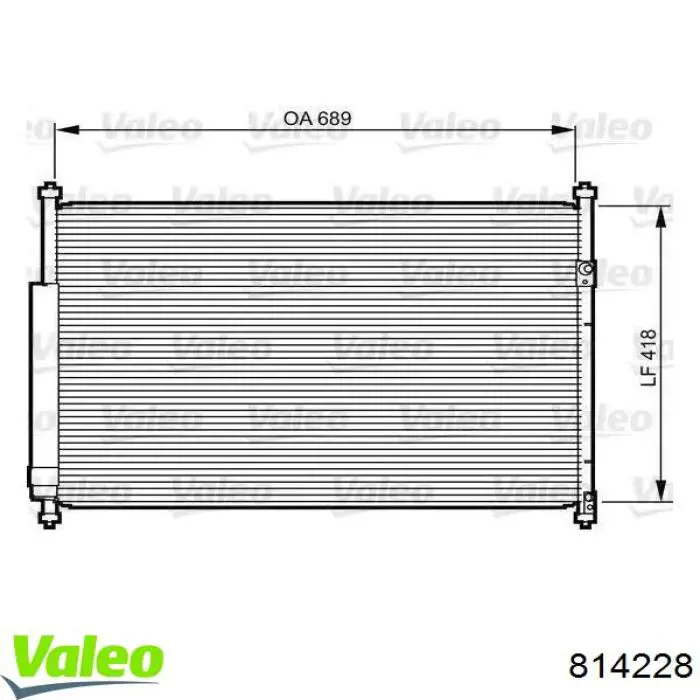 Конденсатор кондиціонера VALEO 814228 ціна, від 92.42 USD