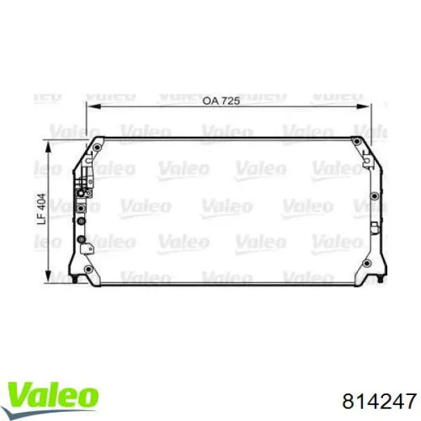 Конденсатор кондиціонера VALEO 814247 ціна, від 81.60 USD