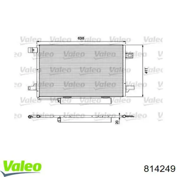 814249 VALEO Конденсатор