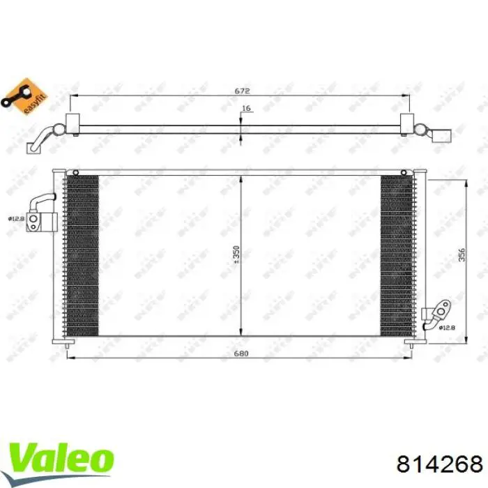 Радіатор охолодження кондиціонера Subaru 73210FC031