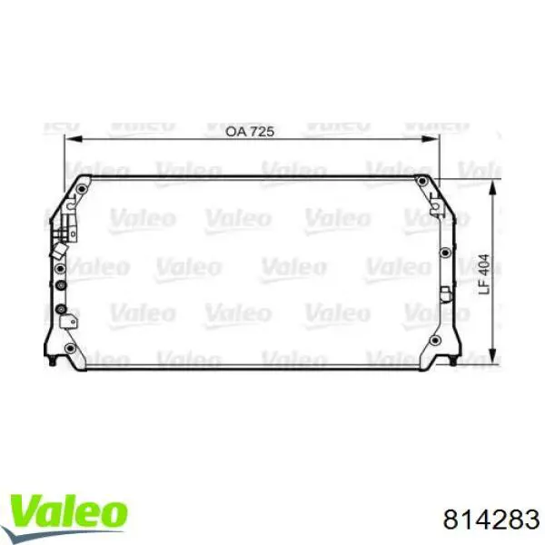 814283 VALEO Конденсатор