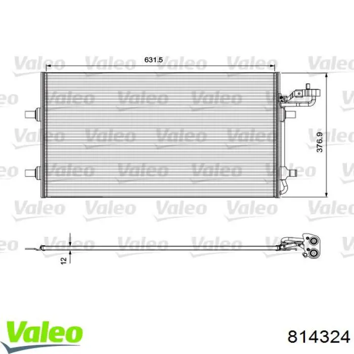 Купити 814324 VALEO Радіатор системи охолодження кондиціонера