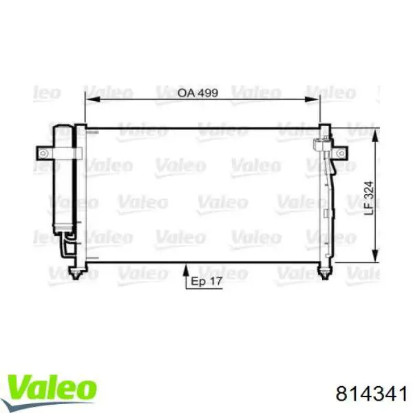 814341 VALEO Конденсатор
