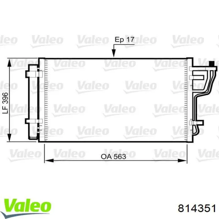 814351 VALEO Конденсатор