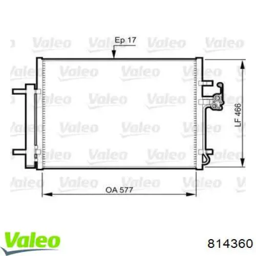 814360 VALEO Конденсатор