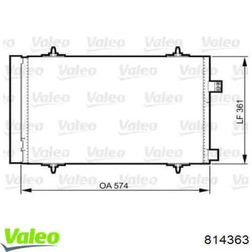 Конденсатор кондиціонера VALEO 814363 ціна, від 104.59 USD
