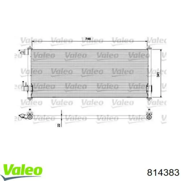 Конденсатор кондиціонера Ford 1223628 ціна, від 91.91 USD