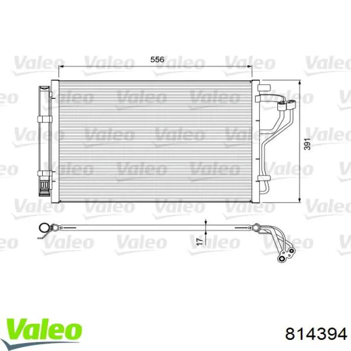 814394 VALEO Конденсатор