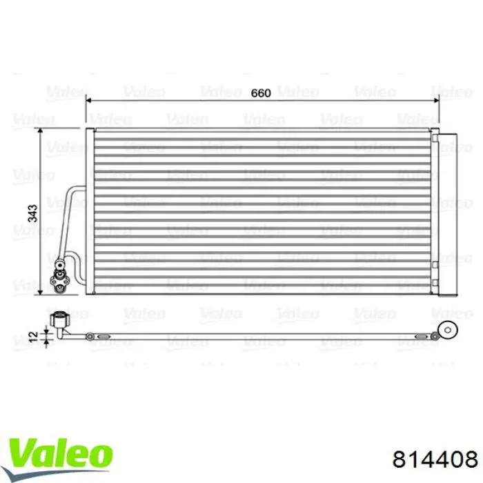 Конденсатор кондиціонера VALEO 814408 ціна, від 109.08 USD