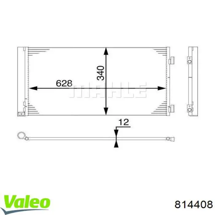814408 VALEO Конденсатор