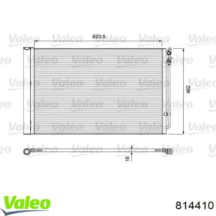 Конденсатор кондиціонера VALEO 814410 ціна, від 123.93 USD