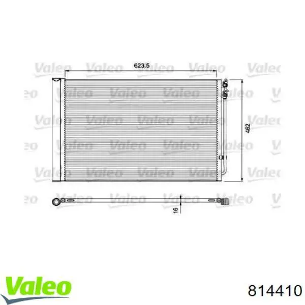 Радіатор кондиціонера 814410 VALEO