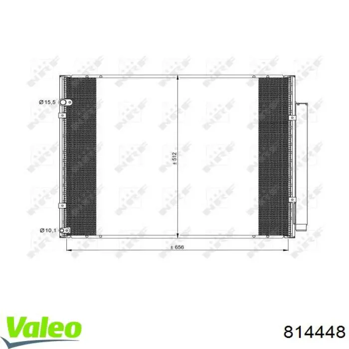 Радіатор кондиціонера 814448 VALEO