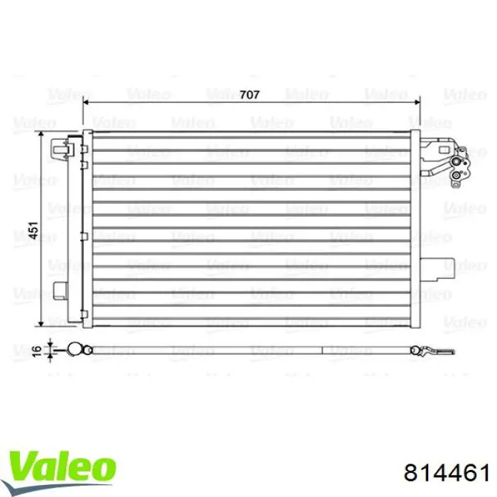 814461 VALEO Конденсатор