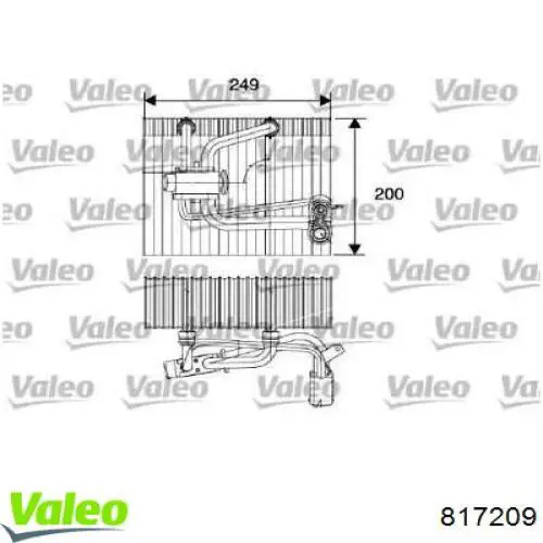 Випаровувач кондиціонера 817209 VALEO