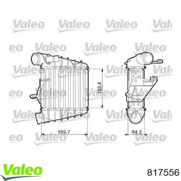 817556 VALEO Охолоджувач наддувочного повітря