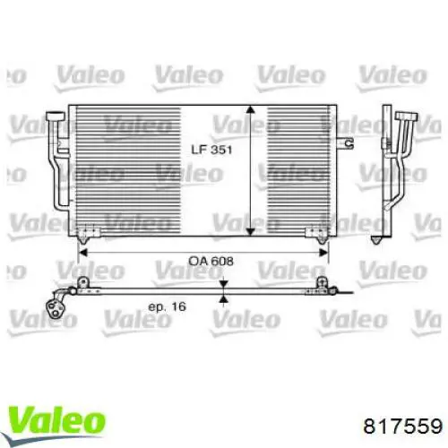 817559 VALEO Конденсатор