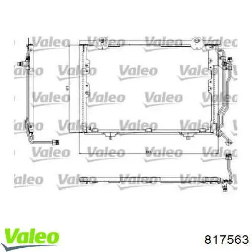 Конденсатор кондиціонера VALEO 817563 ціна, від 80.47 USD