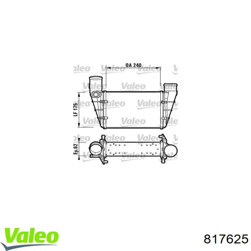 Інтеркулер 817625 VALEO