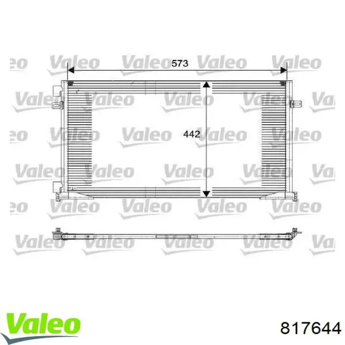 Конденсатор кондиціонера VALEO 817644 ціна, від 88.65 USD