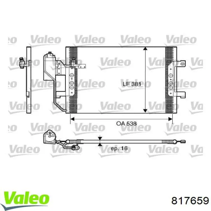 817659 VALEO Конденсатор