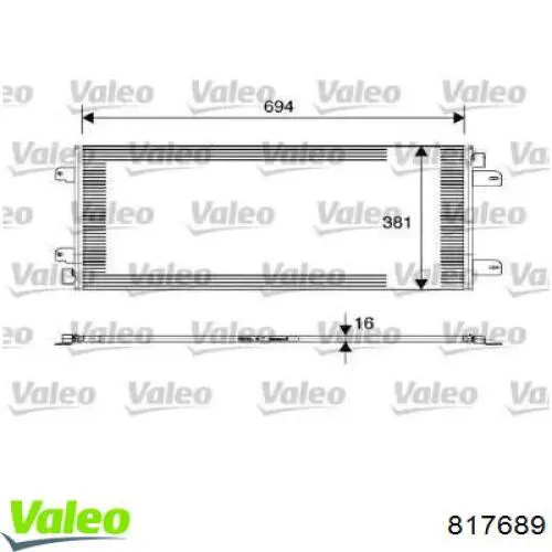 817689 VALEO Конденсатор