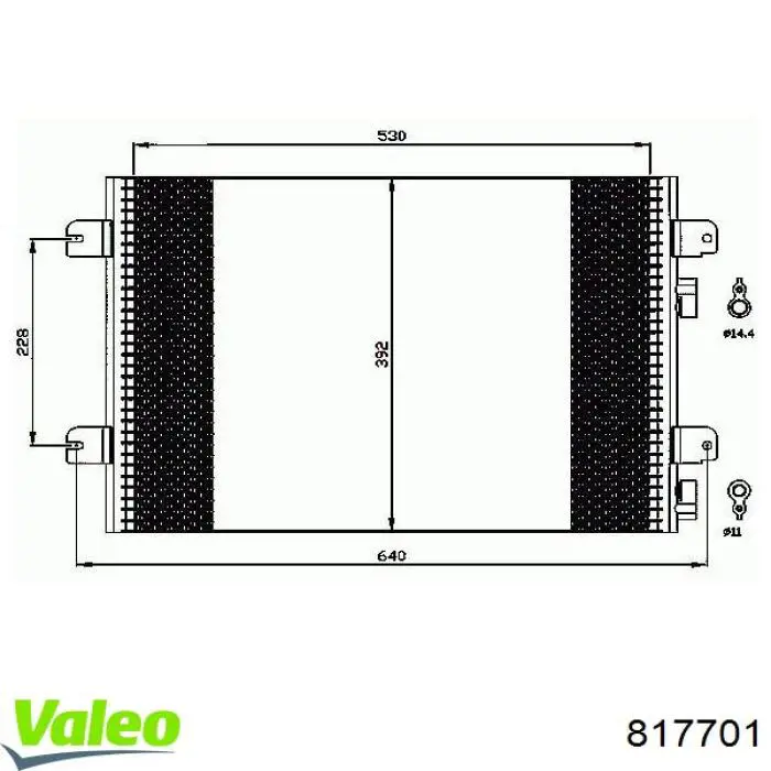 817701 VALEO Конденсатор