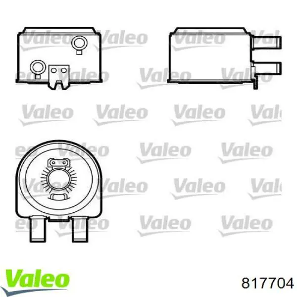 817704 VALEO радіатор масляний (холодильник, під фільтром)