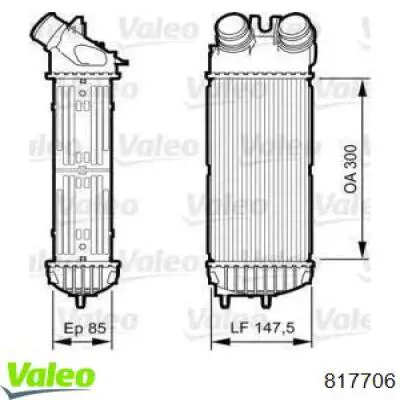 Купити 817706 VALEO Радіатор интеркуллера