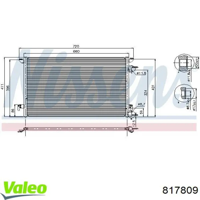 817809 VALEO Конденсатор