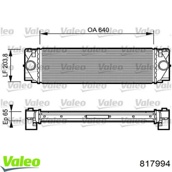 Інтеркулер 817994 VALEO