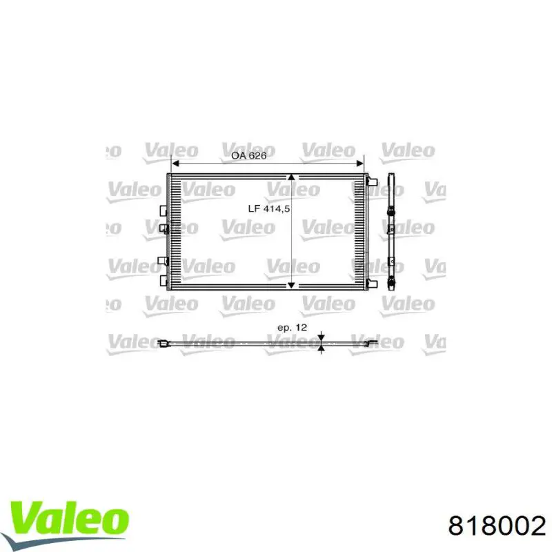 818002 VALEO Конденсатор