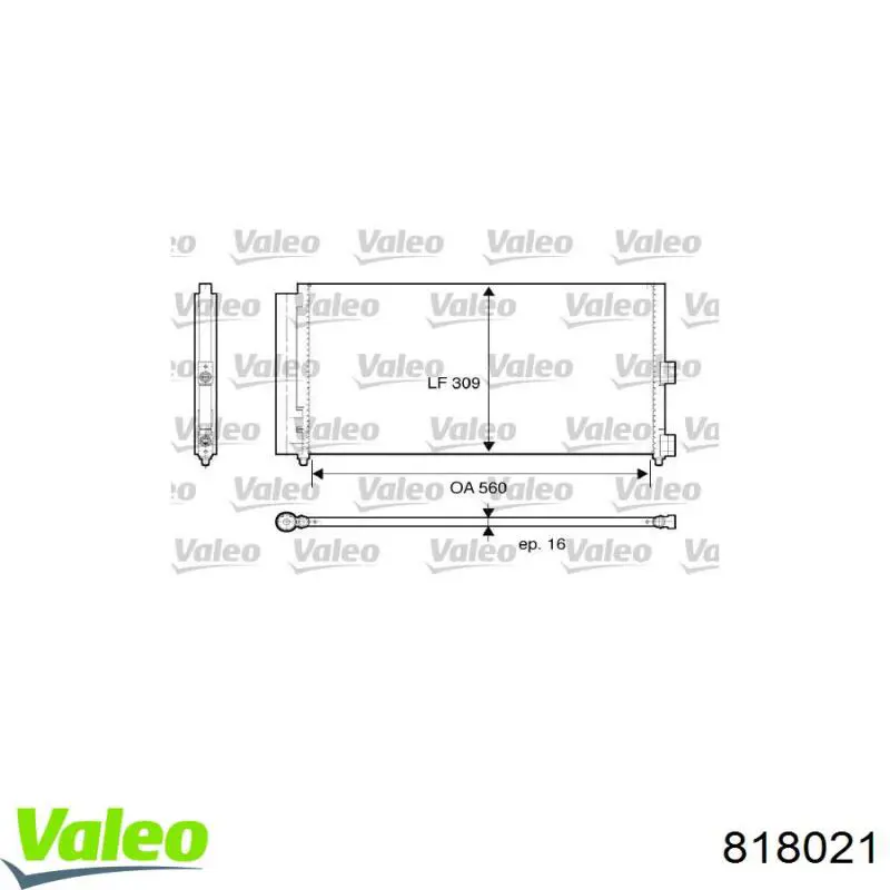 818021 VALEO Конденсатор
