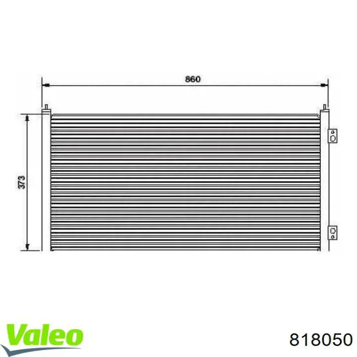 Конденсатор кондиціонера VALEO 818050 ціна, від 86.77 USD