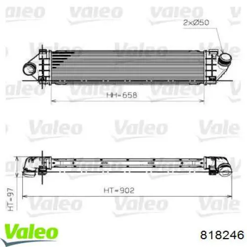 Інтеркулер 818246 VALEO