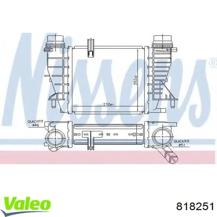 Система охолодження наддувочного повітря VALEO 818251 ціна, від 102.23 USD