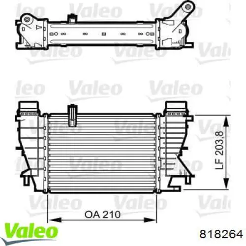 Інтеркулер 818264 VALEO