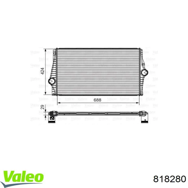 Система охолодження наддувочного повітря VALEO 818280 ціна, від 165.12 USD