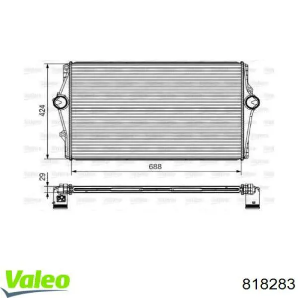 Система охолодження наддувочного повітря VALEO 818283 ціна, від 138.79 USD