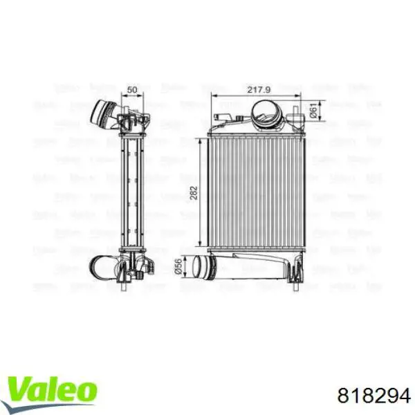 Купити 144614ED0A Nissan/Infiniti Радіатор интеркуллера