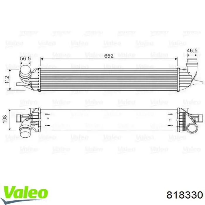 Купити 818330 VALEO Радіатор интеркуллера