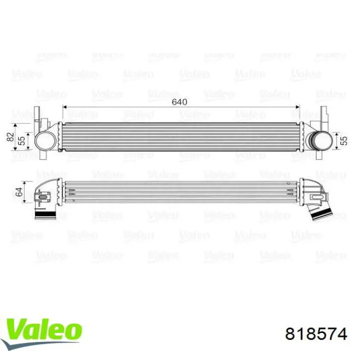 Система охолодження наддувочного повітря VALEO 818574 ціна, від 74.97 USD