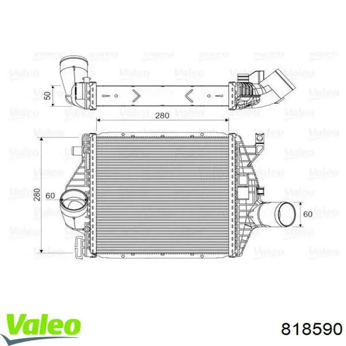 Система охолодження наддувочного повітря VALEO 818590 ціна, від 99.86 USD