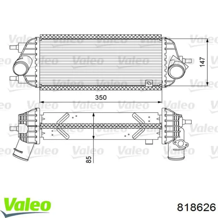 Інтеркулер 818626 VALEO