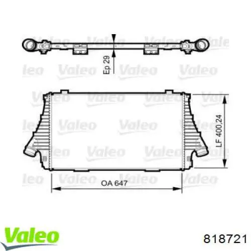 Інтеркулер 818721 VALEO