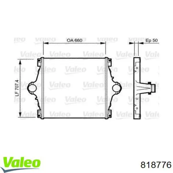 Купити 500348264 Iveco Радіатор интеркуллера