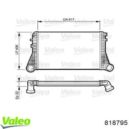 Інтеркулер 818795 VALEO