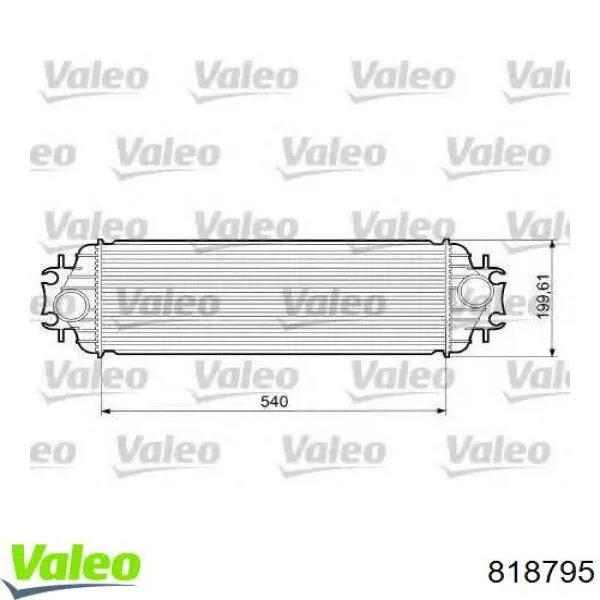 Система охолодження наддувочного повітря VALEO 818795 ціна, від 92.16 USD