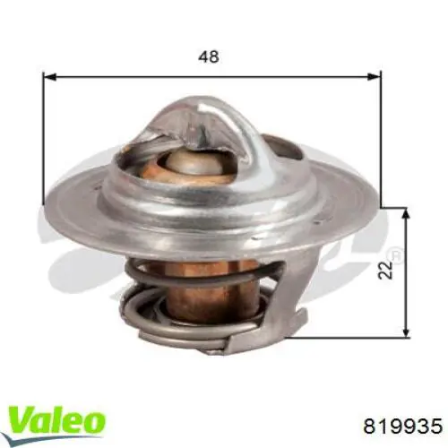 Купити 819935 VALEO Термостат в корпусі