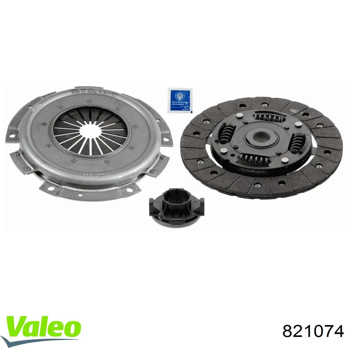 Комплект зчеплення (3 частини) VALEO 821074 ціна, від 83.31 USD